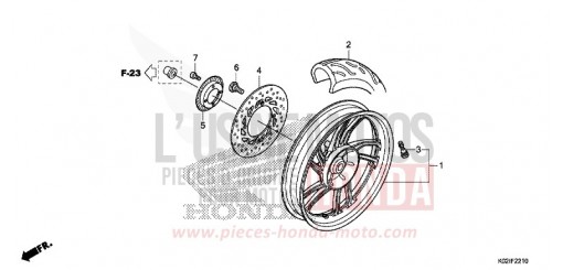 REAR WHEEL SH150ADG de 2016